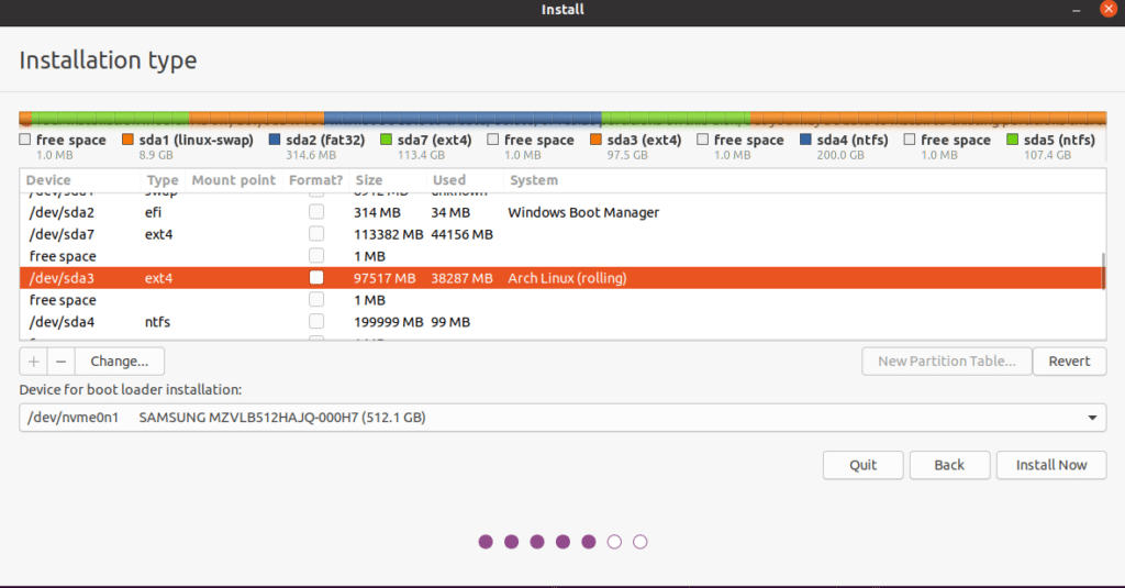 Partitions - Dual Boot Ubuntu and Windows 10