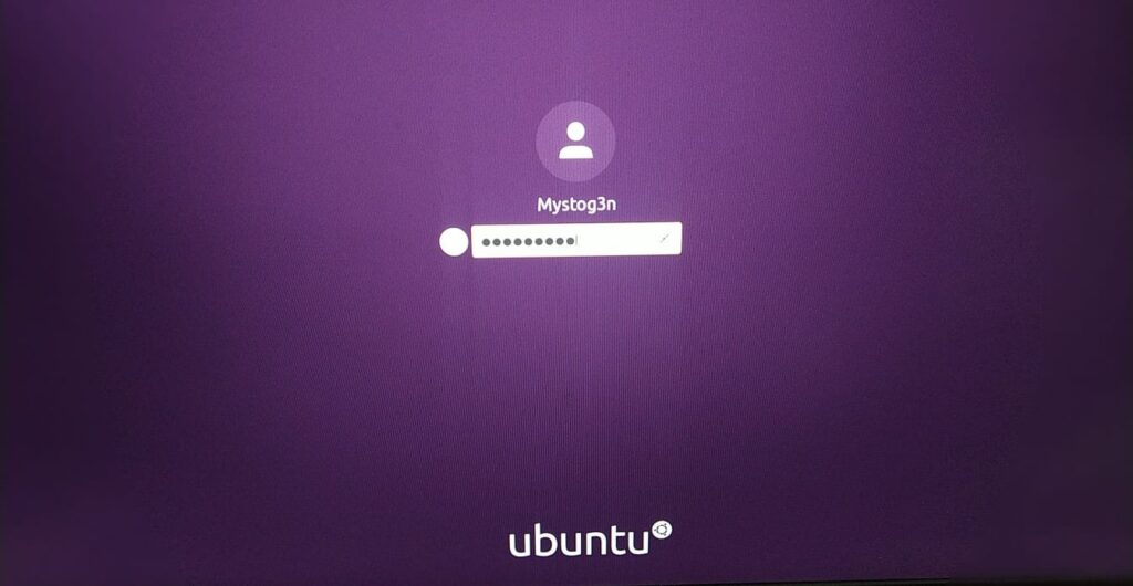 Login - Dual Boot Ubuntu and Windows 10